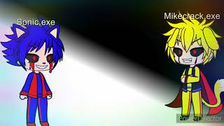 Sonicexe Vs Mikecrackexe Rap Version Gacha club [upl. by Yttig]