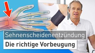 Sehnenscheidenentzündung vorbeugen ExpertenTipps von Dr Stefan Preis [upl. by Dnomse103]