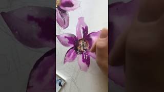 Get Creative with Christy Pasque Flower Watercolour Timelapse [upl. by Oknuj]