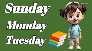 Sunday monday  Nursery rhymes  Days of the week  Sunday monday tuesday  Saptah ke naam [upl. by Maryrose]