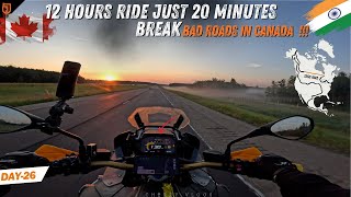 1500Kms NonStop In 10 hours  Canada  World Ride Leg 3 Day 26 CherryVlogsCV [upl. by Geoffrey]