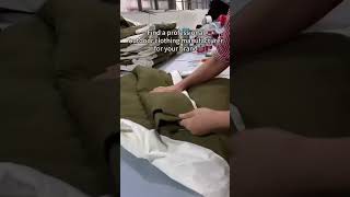 Producing outdoor jackets for customers factory sewing downjacket [upl. by Reynard437]