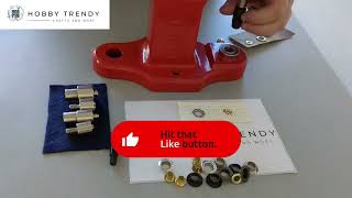 Installing Daisy Grommets with Hobby Trendy T101 Hand Press [upl. by Nisen177]