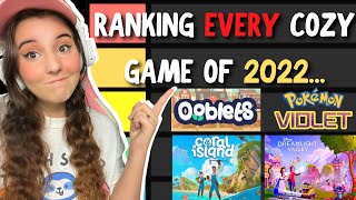 Ranking EVERY Cozy Game I Played in 2022 [upl. by Sidell]