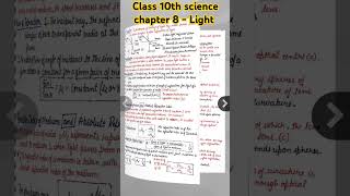 Class 10th science chapter 8 Light  Reflection of light amp Refraction of Light light [upl. by Sylas]