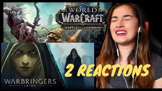 World of Warcraft Battle for Azeroth  Warbringer Jaina Official Cinematic Reaction 2 in 1 [upl. by Eissej]