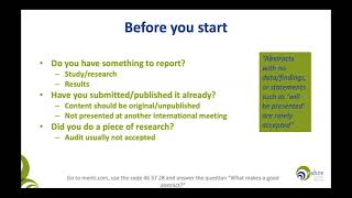 How to write an abstract  Webinar with Dr Roger Sturmey [upl. by Selma]