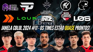 JANELA DE TRANSFERÃŠNCIAS CBLOL 2024 11  OS TIMES ESTÃƒO PREPARADOS LOUD RENOVANDO SUP KR DA PAIN [upl. by Yclek53]