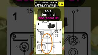 Relé Temporizador de Precalentamiento tipo TPD5 7 segundos 29 Tipos de relés usados en automóvil [upl. by Nospmis894]