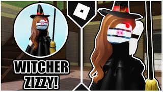 How to get quotWITCHER ZIZZYquot BADGE  WITCH ZIZZY MORPH in PIGGY BOOK 2 ROLEPLAY ROBLOX [upl. by Lessirg422]