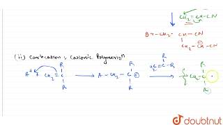 The intermediate never formed during chain growth polymerization is  12  NTA JEE MOCK TEST 47 [upl. by Neenad]