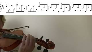 Martele bowing technic with Kreutzer Nr7 violin tutorialslow temposheet musicclose up [upl. by Papotto317]