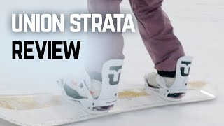 Union Strata Snowboard Binding Review [upl. by Iturhs]