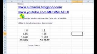 Microsoft Excel comment aligner des nombres décimaux dans Microsoft excel [upl. by Furlani909]