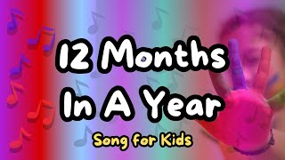 12 Months in a year  Months of the year song  English Songs for kids [upl. by Harty]