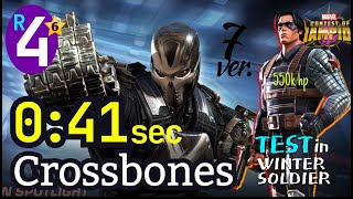 6 Crossbones 4Rank 41 sec No boost  Test in ROL mcoc [upl. by Carew419]