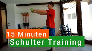 15 Minuten Schulter Training mit Hantel oder Flaschen im stehen [upl. by Inor]