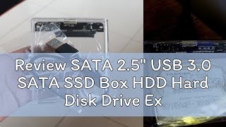 Review SATA 25quot USB 30 SATA SSD Box HDD Hard Disk Drive External HDD Enclosure Case Tool Free 5 G [upl. by Barmen276]