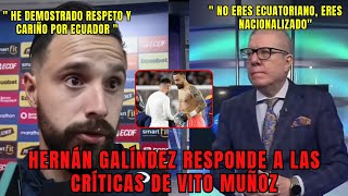 Hernán Galíndez responde a las críticas de Vito Muñoz [upl. by Asoj]