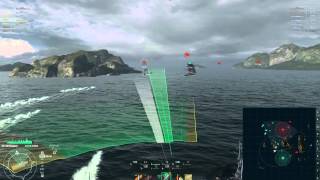 400k  kitakami  gameplay  World of Warships [upl. by Adriene207]