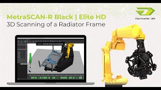 3D Scanning of a Radiator Frame with MetraSCANR BlackElite HD [upl. by Ominorej798]