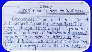 essay on cleanliness is next to godliness  cleanliness is next to godliness essay  essay [upl. by Lorene]