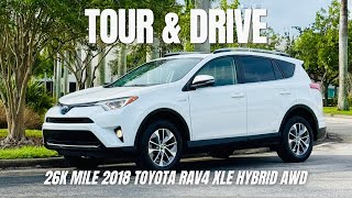 Tour amp Drive 26k Mile 2018 Toyota RAV4 Hybrid XLE AWD [upl. by Nats29]