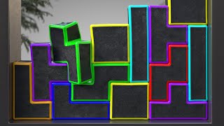 Softbody Tetris V34 ❤️ C4D4U [upl. by Fesoj]