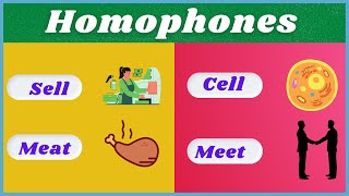 Homophones in English Grammar Homophones with 20 examples [upl. by Assillim382]