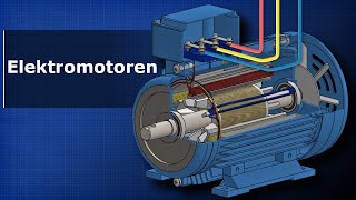 Wie Elektromotoren funktionieren Drehstrommotoren Dreiphasen Wechselstrommotor Induktionsmotor [upl. by Athalee]