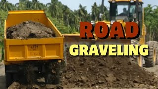 Road Graveling Heavy Equipments [upl. by Yclehc]