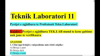 Teknik Laboratori 11  Anatomia  Fiziologjia [upl. by Saunders]