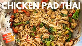 🍜 Irresistible Chicken Pad Thai Noodle StirFry  Homemade Pad Thaiquot [upl. by Anzovin]