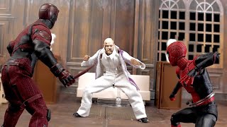 stop motion Spiderman Daredevil vs Kingpin [upl. by Eerat]