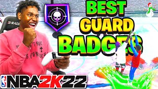 THE BEST BADGES For GUARDS On NBA 2K22 BEST SHOOTING BADGES amp BEST PLAYMAKING BADGES On 2K22 [upl. by Bak]