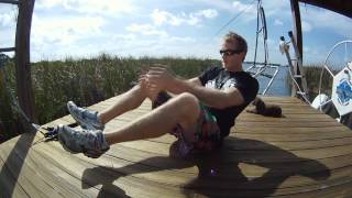 LEARN TO BAREFOOT WATER SKI  BEGINNER STARTS [upl. by Arracat]