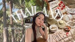 Traveling to Thailand🇹🇭  Chiang Mai markets trying street food places to visit solo travel vlog [upl. by Yeclehc]