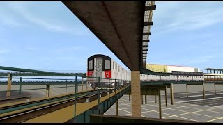 Trainz 12 R188 7 Train Main St  Hudson Yards All Stops [upl. by Llerrac948]