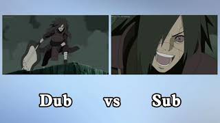 Madara gets excited to meet Hashirama Dub vs Sub [upl. by Yntirb937]