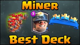 The STRONGEST Miner Poison Deck in Clash Royale [upl. by Yrevi]