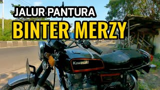 Binter Merzy Kawasaki KZ200 membelah Jalur Pantura [upl. by Livvie]