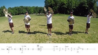 2018 Madison Scouts Cymbals  LEARN THE MUSIC to quotRacing Heartquot [upl. by Ball]