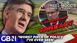 Government of VANDALS  Jacob ReesMogg TEARS INTO Keir Starmer over REPACIOUS farmers attack [upl. by Eekaz959]