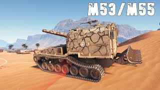 World of Tanks M53M55  5 Kills 51K Damage [upl. by Nelyk]