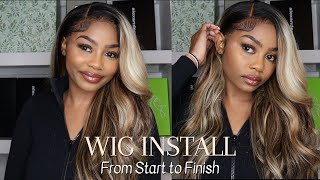 2024 MUST HAVE My New Favorite Blonde Highlight Wig  Step By Step Install  Review Ft Asteria hair [upl. by Cliff]