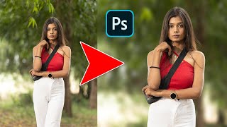 Create 100 realistic background blur in adobe photoshop [upl. by Nhar]