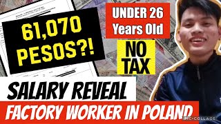 SAHOD REVEAL NG PINOY FACTORY WORKER SA POLAND [upl. by Stodder]