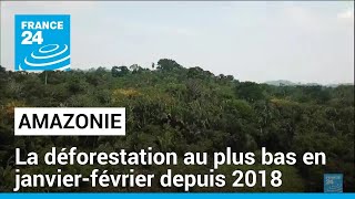 Brésil  la déforestation en Amazonie au plus bas en janvierfévrier depuis 2018 • FRANCE 24 [upl. by Stich]