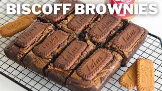 Biscoff Brownies Recipe [upl. by Enialb]