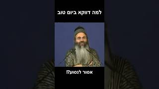 למה דווקא ביום טוב אסור לנסוע  הרב אמנון יצחק שליט״א [upl. by Inafets]